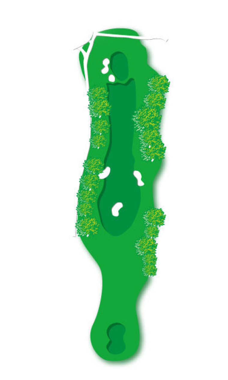 Hole 2 course map