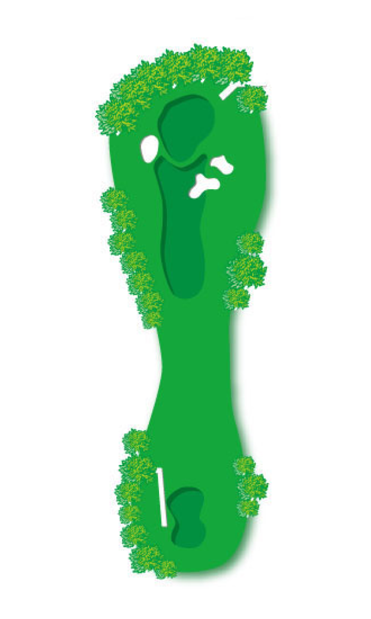 Hole 1 course map